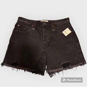 Free People Makai Cut-Off Shorts Black
